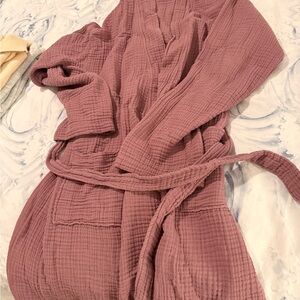 Cozy Pink Textured Robe